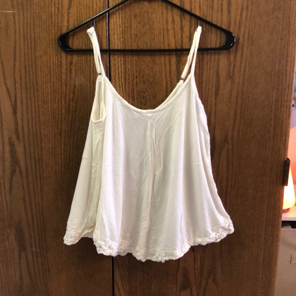Ecoté (Urban Outfitters) Cream Flowy Tank